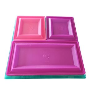 Vintage Tupperware 7 Piece Get Together Buffet Serving Set #1385‎